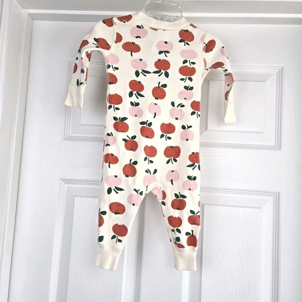 Hanna Andersson‎ Baby Zip Sleeper Apple Of My Eye Size 3-6 Months Organic Cotton
